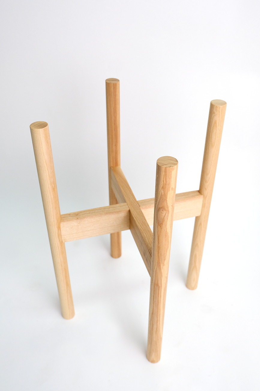 Suport lemn vopsit rotund