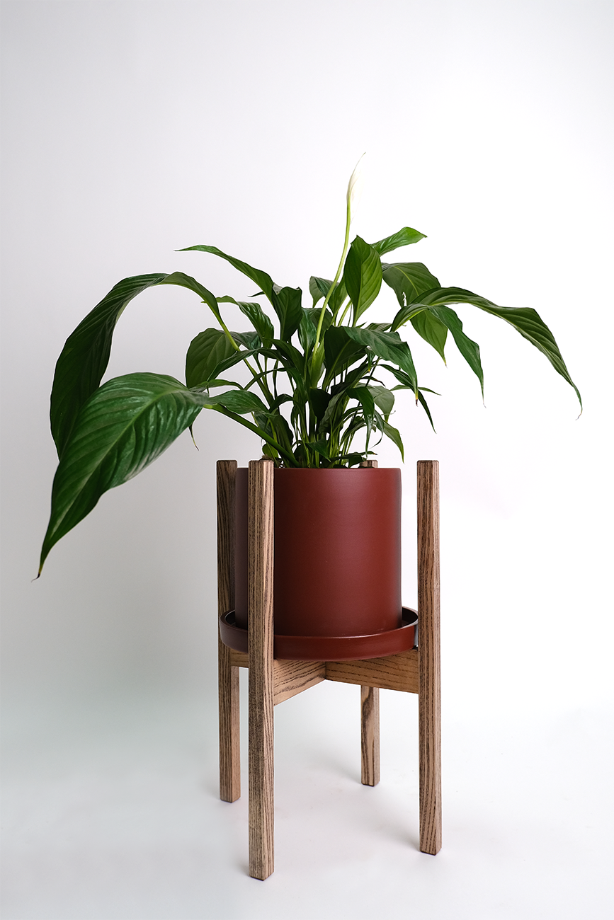 Suport lemn vopsit rotund