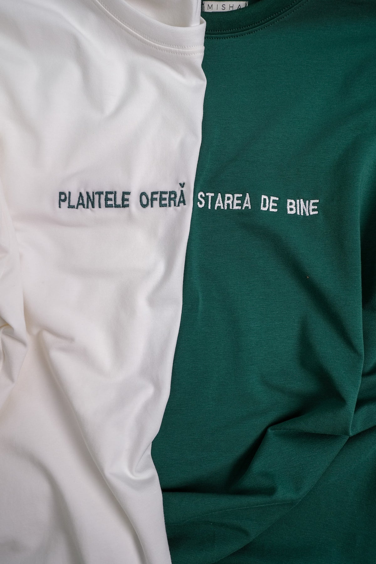 Tricou Verde Plantele oferă stare de bine Verde
alb