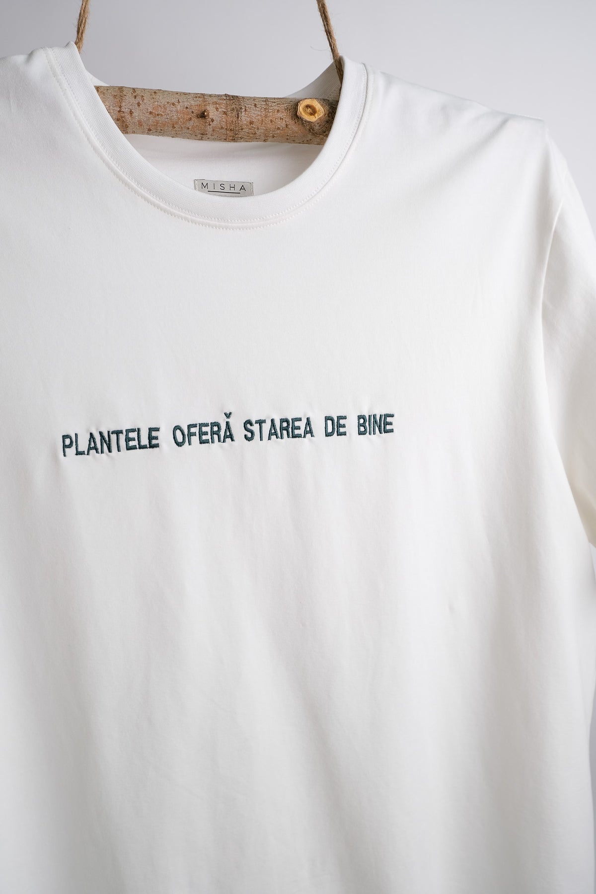 Tricou Verde Plantele oferă stare de bine Verde
alb