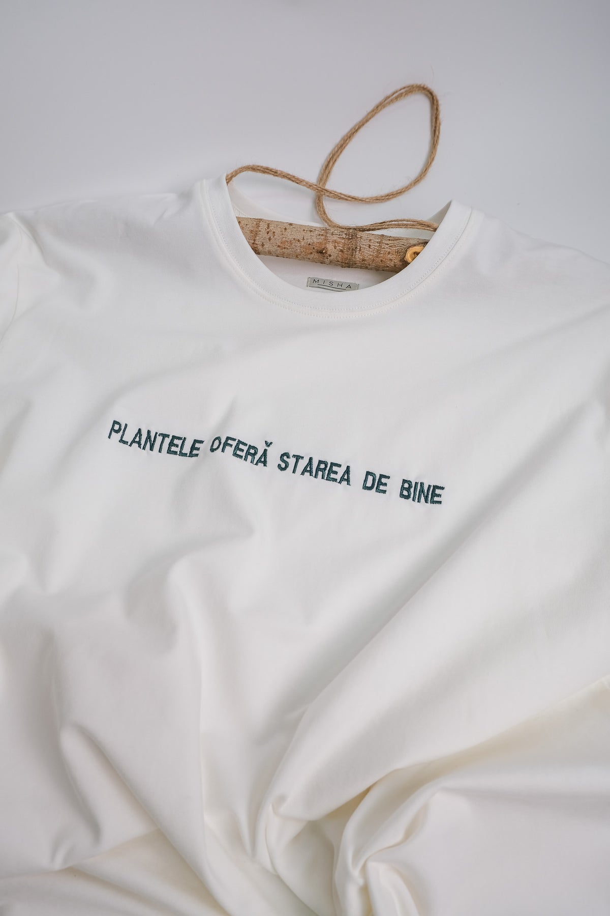 Tricou Verde Plantele oferă stare de bine Verde
alb