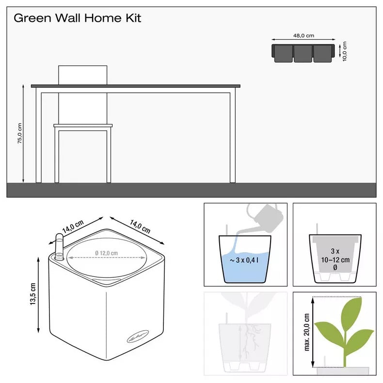 Green Wall CUBE Glossy 14