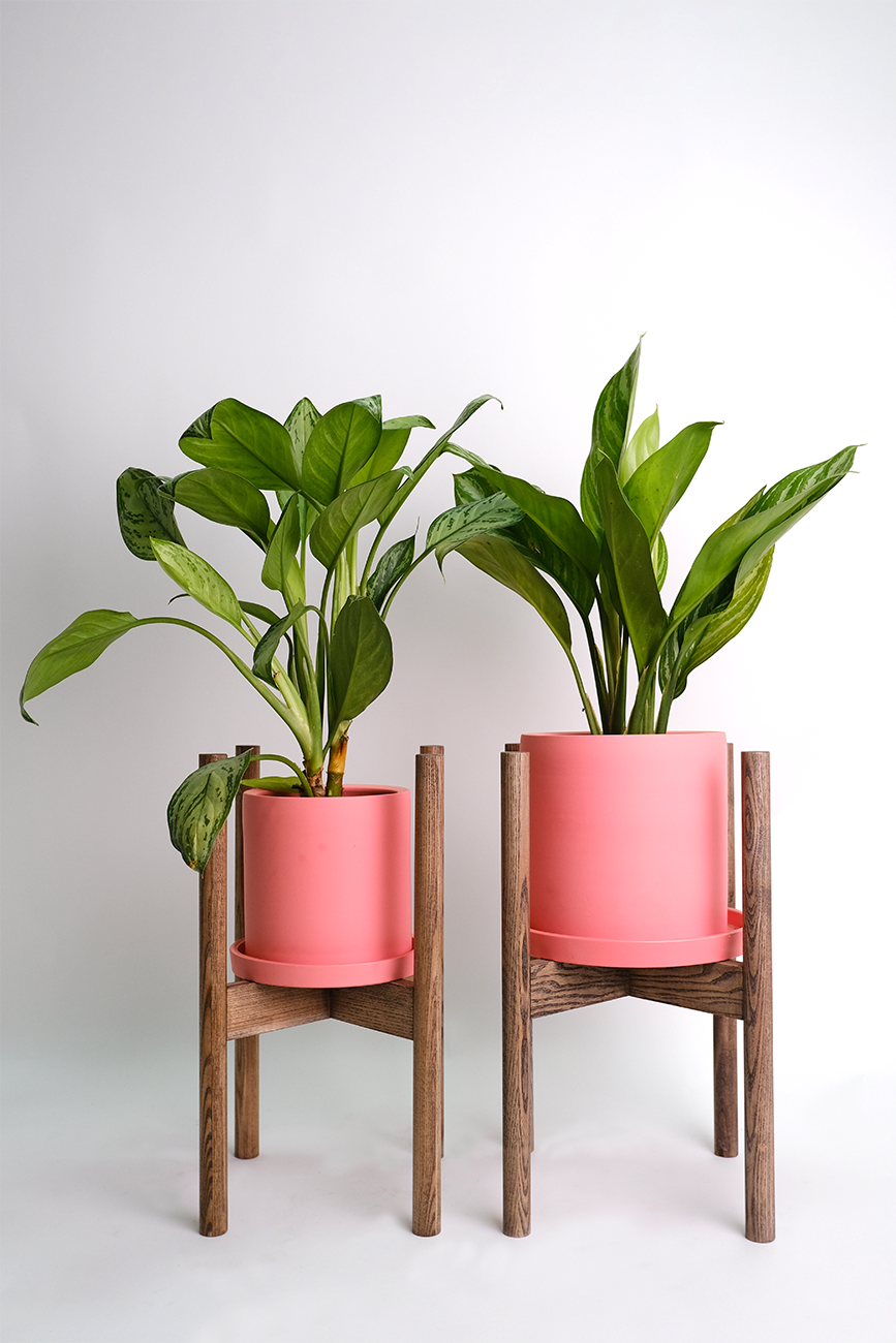 Suport lemn vopsit pătrat