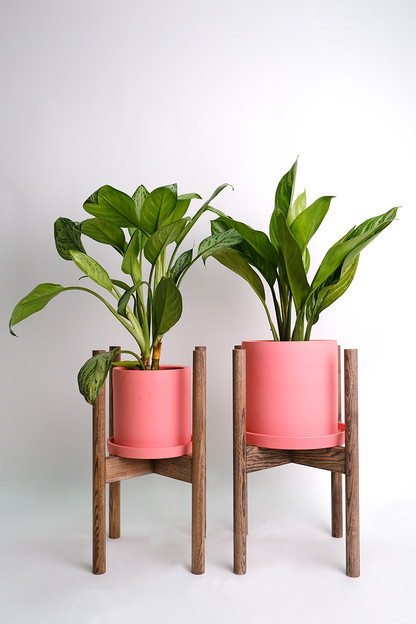 Suport lemn natural rotund